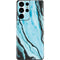 Aqua Blue Marble Ink Galaxy S21 Ultra 5G Skin